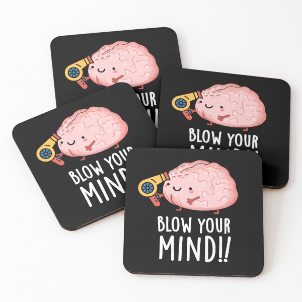 Item preview, Blow Your Mind Funny Brain Puns (Dark BG) designed and sold by punnybone.