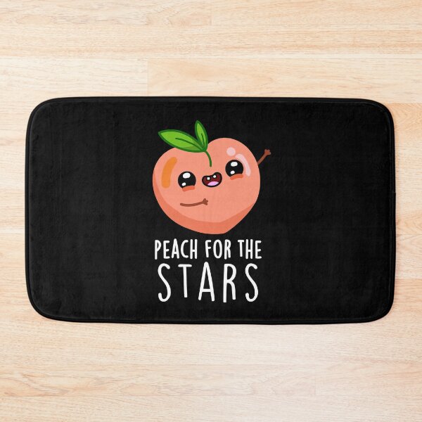 Item preview, Peach For The Stars Funny Fruit Puns (Dark BG) designed and sold by punnybone.