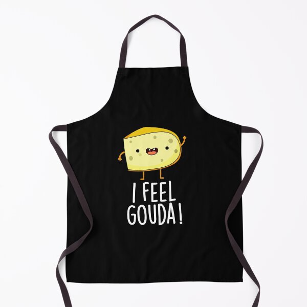 Item preview, I Feel Gouda Funny Cheese Puns (Dark BG) designed and sold by punnybone.