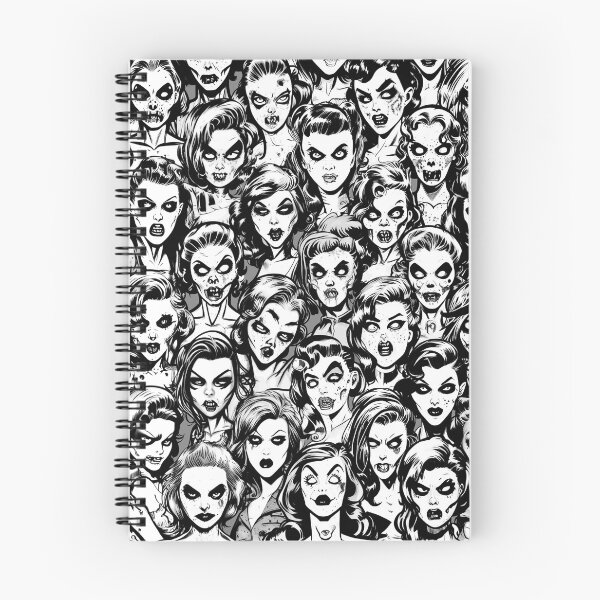 Item preview, Zombie Girls Halloween Horror Vintage Gothic Pop Art Pattern designed and sold by GrandeDuc.