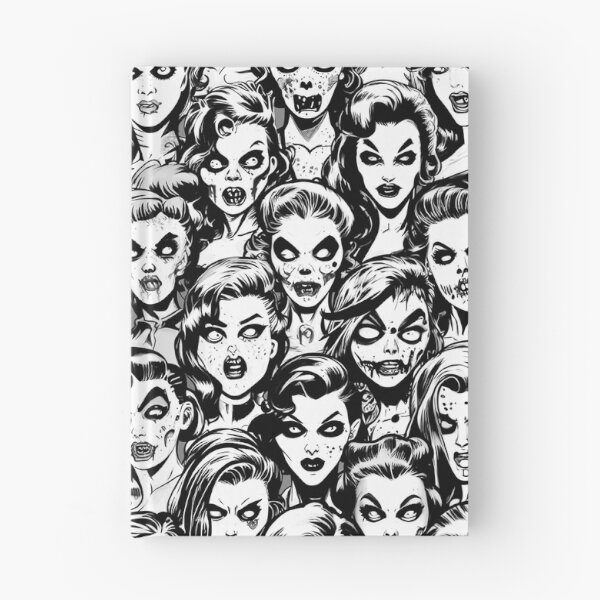 Item preview, Zombie Girls Halloween Horror Vintage Gothic Pop Art Pattern designed and sold by GrandeDuc.