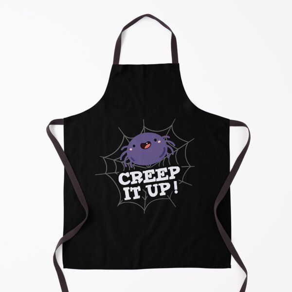 Item preview, Creep It Up Funny Positive Spider Puns (Dark BG) designed and sold by punnybone.