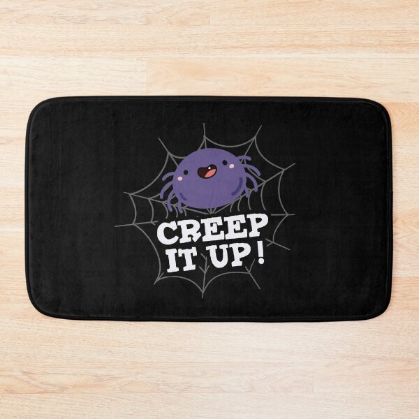 Item preview, Creep It Up Funny Positive Spider Puns (Dark BG) designed and sold by punnybone.