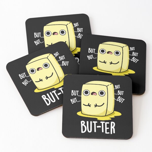 Item preview, But-ter Funny Butter Puns (Dark BG) designed and sold by punnybone.