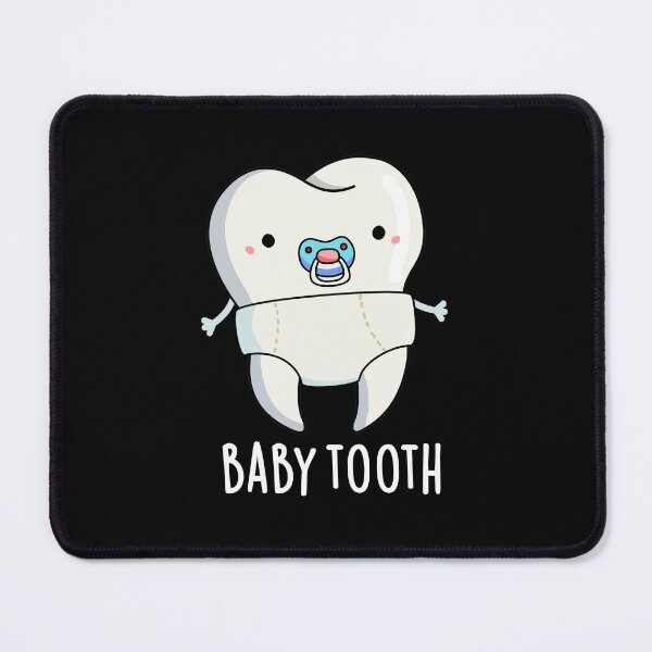 Item preview, Baby Tooth Funny Dental Puns (Dark BG) designed and sold by punnybone.