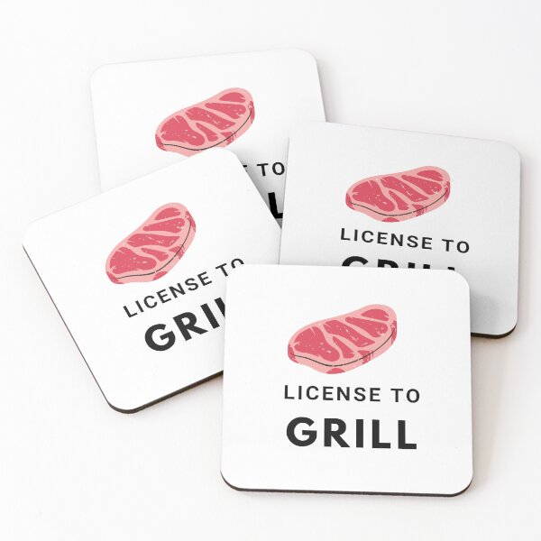 Item preview, License to Grill White designed and sold by unclejab.