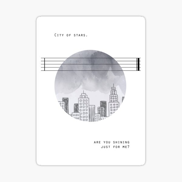 City of stars Sticker