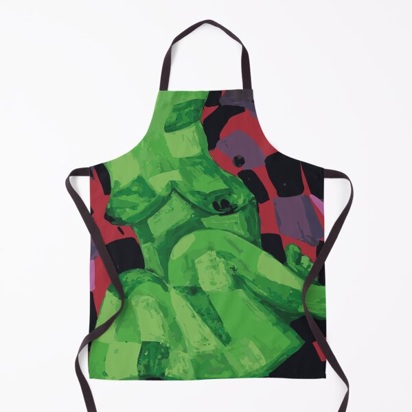 Item preview, green woman in a red plaid shirt designed and sold by irina egorova.