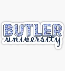 Butler University- Triangles Pattern Sticker