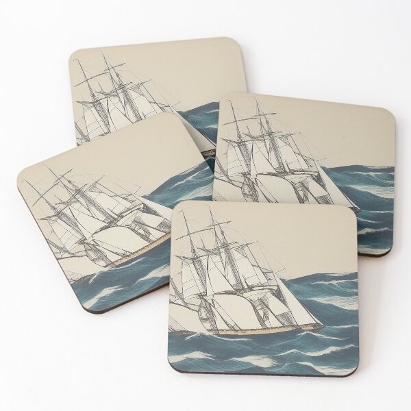Item preview, Japan Classic - Sailship in Stormy Sea 3 designed and sold by ThajaFloecky.