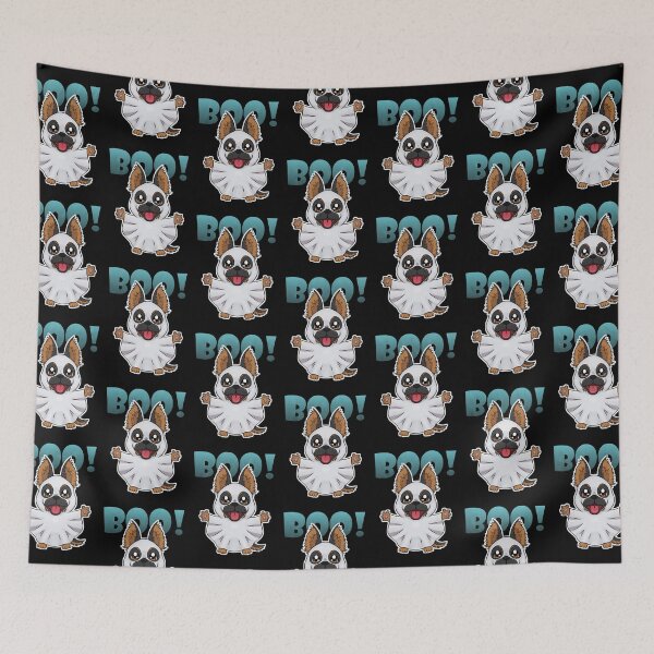 Item preview, Boo Ghost German Shepherd Puppy | Halloween Puppy | Tan-Black designed and sold by Jovak.