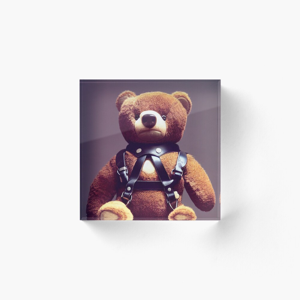 Teddy Bear Wearing a Leather Harness #1