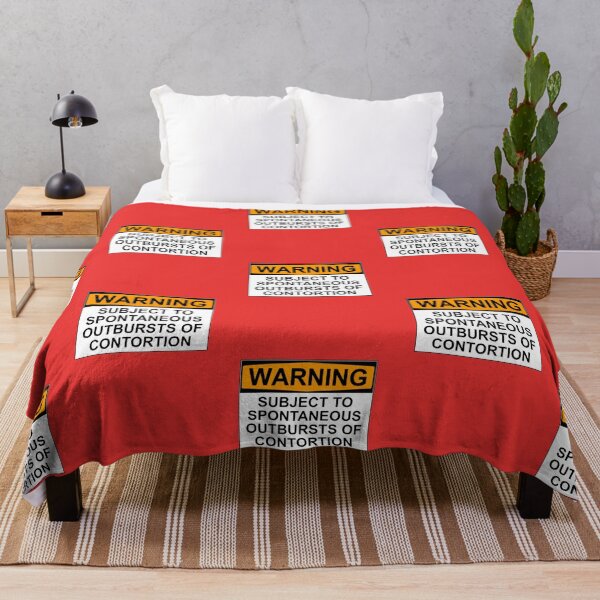 Item preview, WARNING: SUBJECT TO SPONTANEOUS OUTBURSTS OF CONTORTION designed and sold by Bundjum.