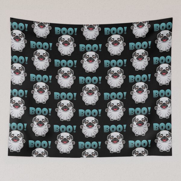 Item preview, Boo Ghost Pug Puppy | Halloween Puppy | Black designed and sold by Jovak.