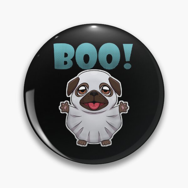 Item preview, Boo Ghost Pug Puppy | Halloween Puppy | Brown designed and sold by Jovak.