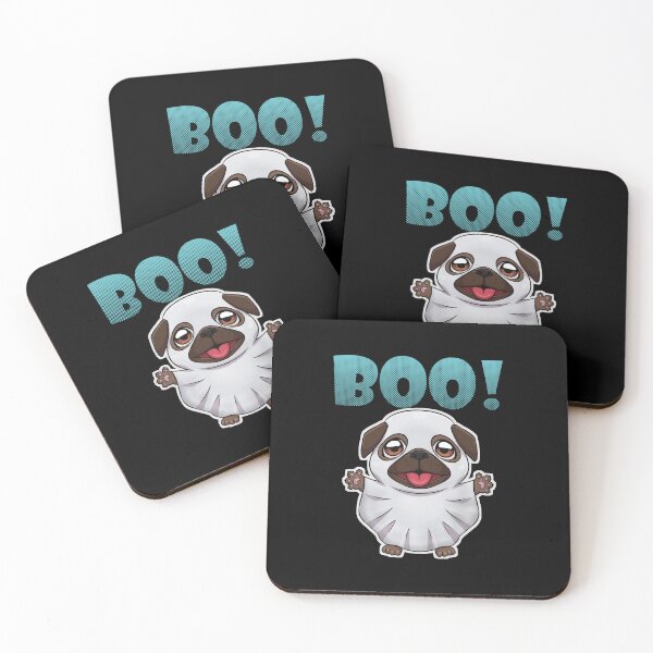 Item preview, Boo Ghost Pug Puppy | Halloween Puppy | Brown designed and sold by Jovak.