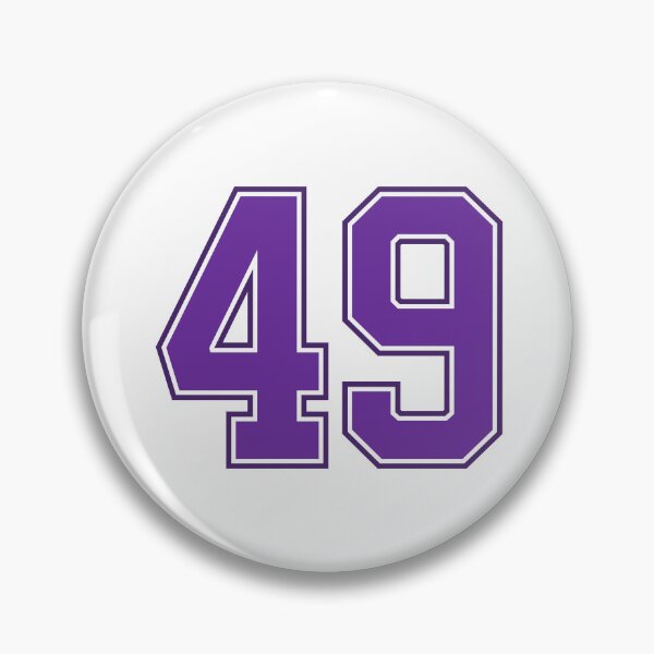 Item preview, Purple Number 49 lucky sports jersey forty nine designed and sold by HeavyStyle.