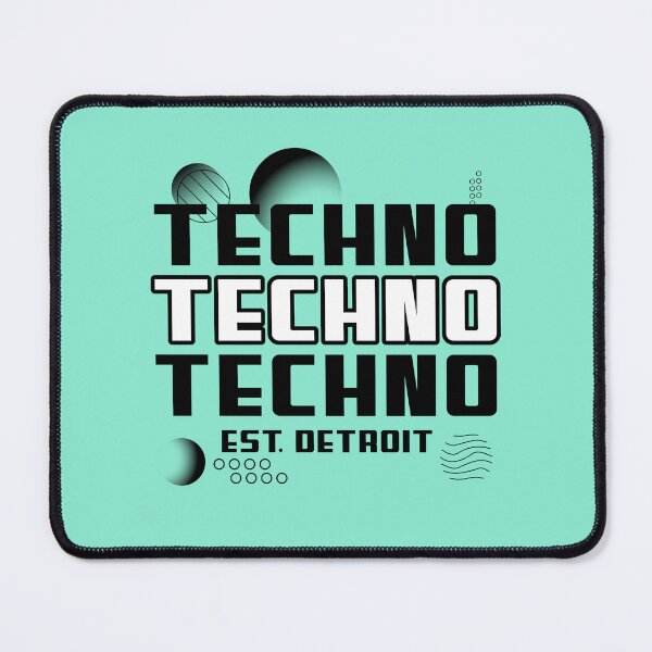Item preview, Techno Techno Techno (negro) designed and sold by Discothreadz.