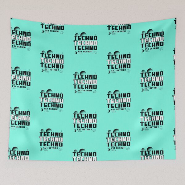 Item preview, Techno Techno Techno (black)  designed and sold by Discothreadz.