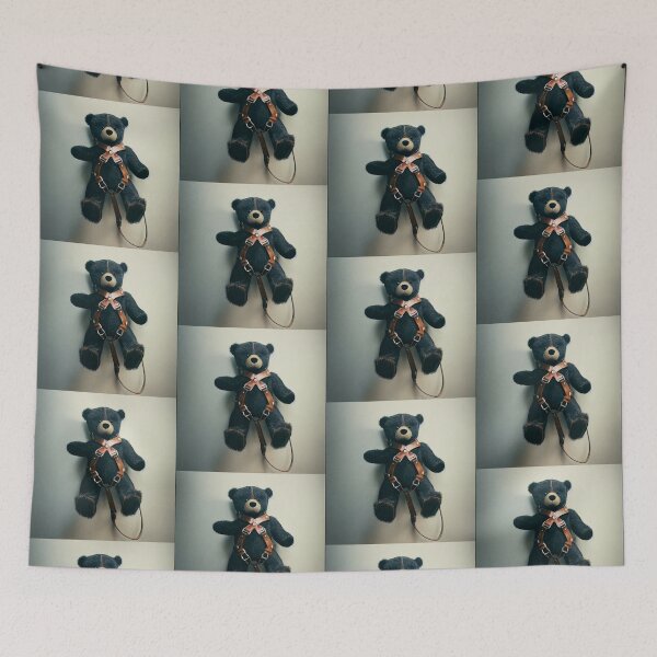 Item preview, Teddy Bear Wearing a Leather Harness #3 designed and sold by 30littlesteps.