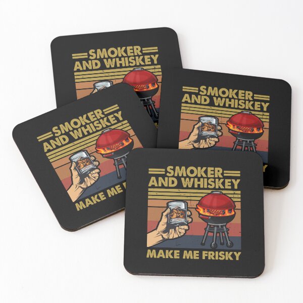 Item preview, Smoker And Whiskey Make Me Frisky BBQ Fathers Day Grandparents Day designed and sold by roherweaders33.