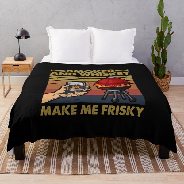 Item preview, Smoker And Whiskey Make Me Frisky BBQ Fathers Day Grandparents Day designed and sold by roherweaders33.