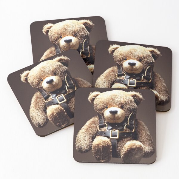 Item preview, Teddy Bear Wearing a Leather Harness #4 designed and sold by 30littlesteps.