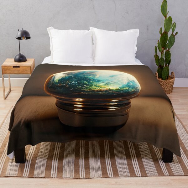 Item preview, Earth as electric lightbulb on wooden table designed and sold by PM-Artistic.