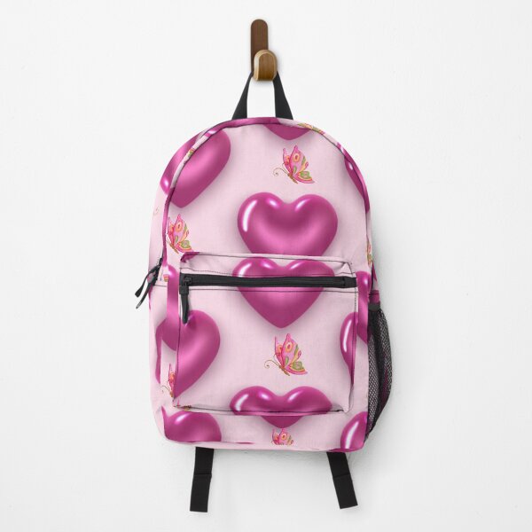 Item preview, Pink hearts and butterflies pattern designed and sold by Itzjustlife.