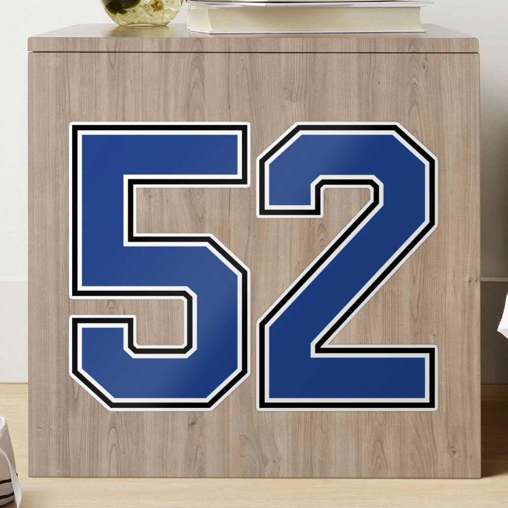 Number 52 lucky sports jersey fifty two