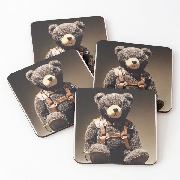 Item preview, Teddy Bear Wearing a Leather Harness #5 designed and sold by 30littlesteps.