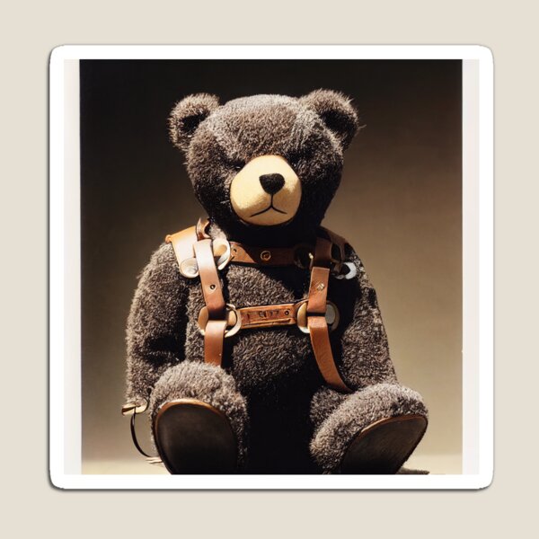 Leather teddy bear fashion