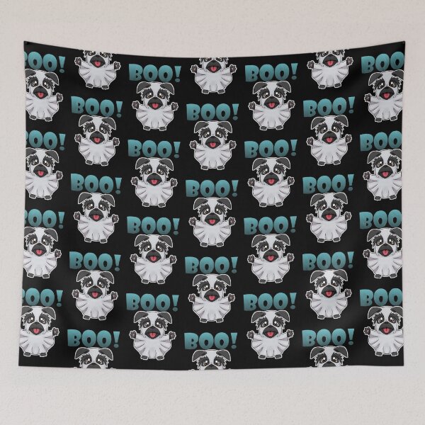 Item preview, Boo Ghost Pug Puppy | Halloween Puppy | Black designed and sold by Jovak.