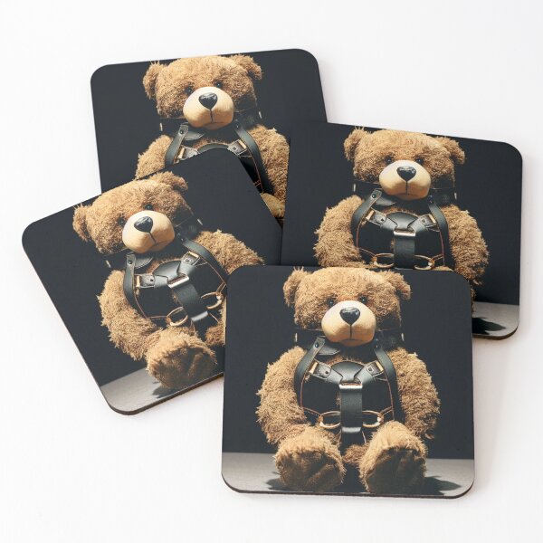 Item preview, Teddy Bear Wearing a Leather Harness #6 designed and sold by 30littlesteps.
