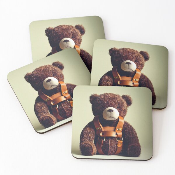 Item preview, Teddy Bear Wearing a Leather Harness #8 designed and sold by 30littlesteps.