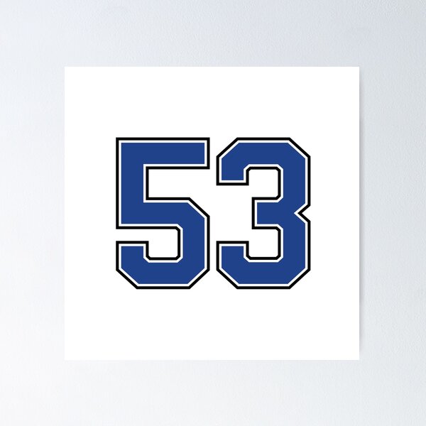 Item preview, Number 53 lucky sports jersey fifty three designed and sold by HeavyStyle.