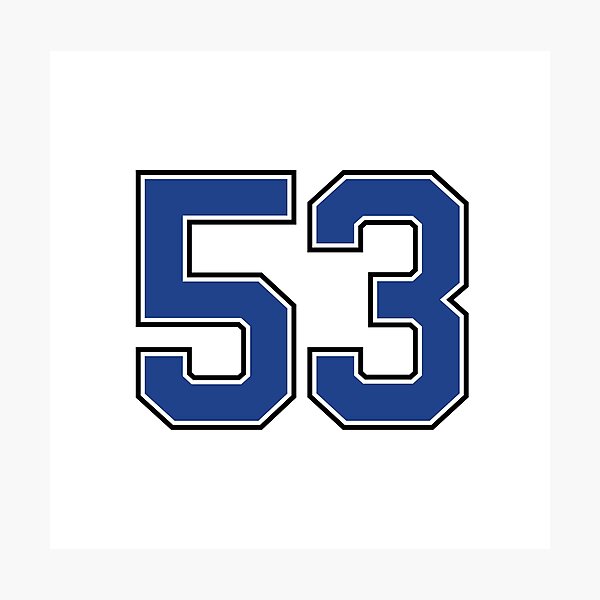 Item preview, Number 53 lucky sports jersey fifty three designed and sold by HeavyStyle.