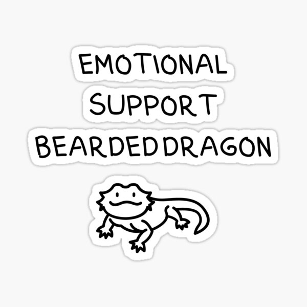 Item preview, Dragón barbudo de apoyo emocional designed and sold by FemmeDeTale.