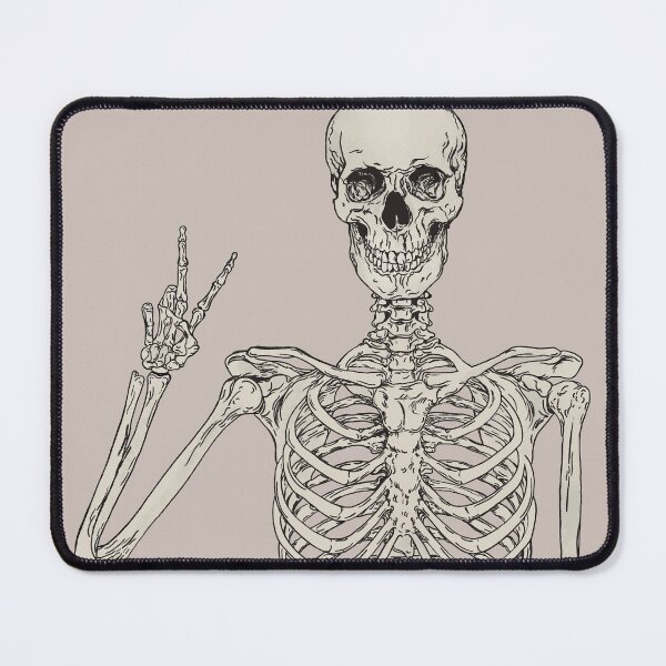 Item preview, Halloween Scary evil pumpkin funny pumpkin head Human Skeleton Pink Halloween Art Ghosts Anatomically Anatomy Minimalist Hand Posting  designed and sold by thanyaj.