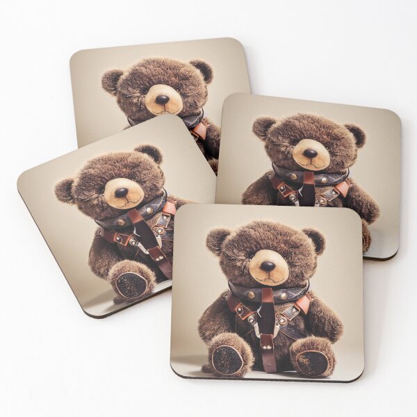 Item preview, Teddy Bear Wearing a Leather Harness #9 designed and sold by 30littlesteps.