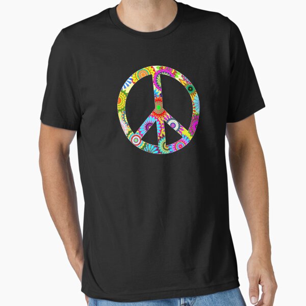 Item preview, Peace Sign Cool Retro Flowers Design designed and sold by Denis Marsili.