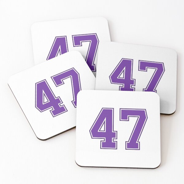 Item preview, Purple Number 47 lucky sports jersey forty seven designed and sold by HeavyStyle.