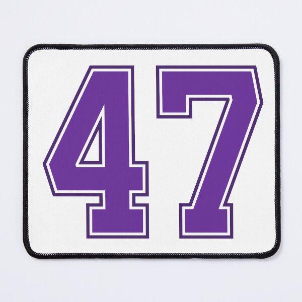 Item preview, Purple Number 47 lucky sports jersey forty seven designed and sold by HeavyStyle.