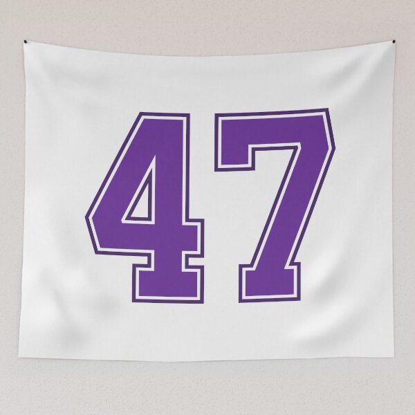 Item preview, Purple Number 47 lucky sports jersey forty seven designed and sold by HeavyStyle.