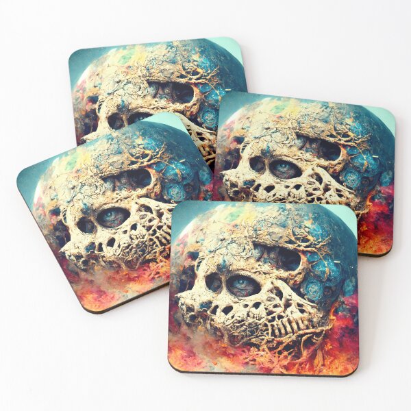Item preview, Extremely Realistic Skull in Abstract Art designed and sold by PM-Artistic.