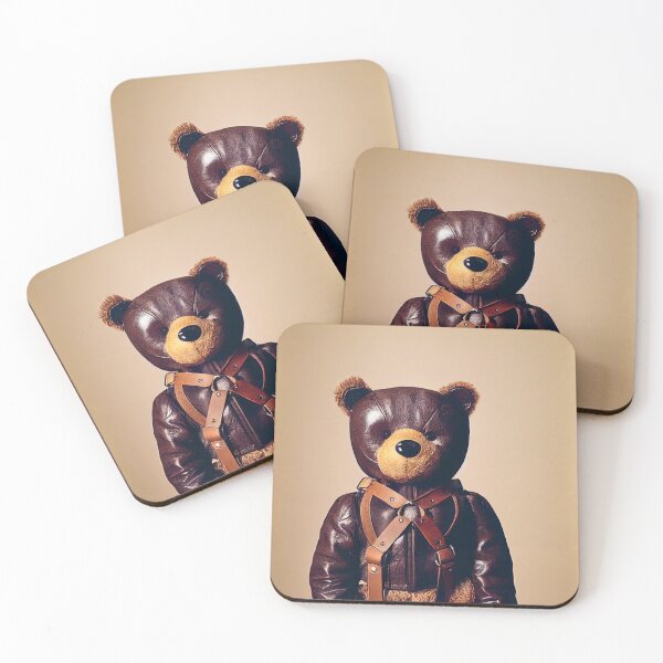 Item preview, Teddy Bear Wearing a Leather Harness #10 designed and sold by 30littlesteps.
