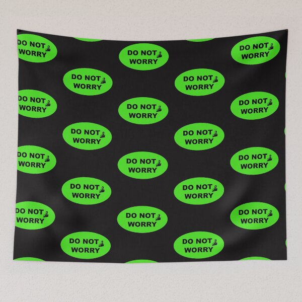 Item preview, DO NOT WORRY industrial style sign designed and sold by lobodelnoir.