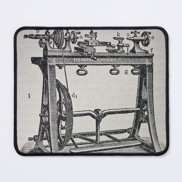 Item preview, Antique lathe without electricity drawing early 19th century designed and sold by susannvoelske.