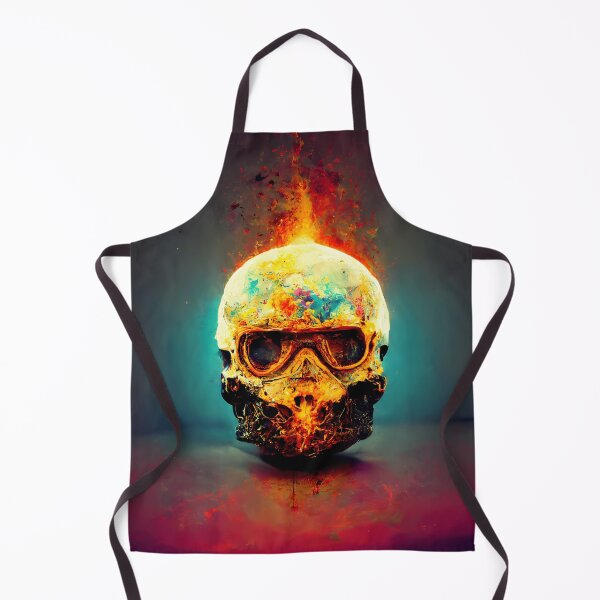 Artikelvorschau, Extrem realistischer Totenkopf in Abstrakter Kunst entworfen und verkauft von PM-Artistic.
