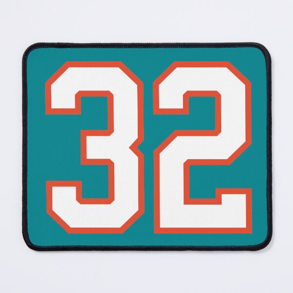 Item preview, Sports Number 32, white orange color lucky sport thirty two designed and sold by ArtIsParty.